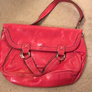 Foldover shoulder bag